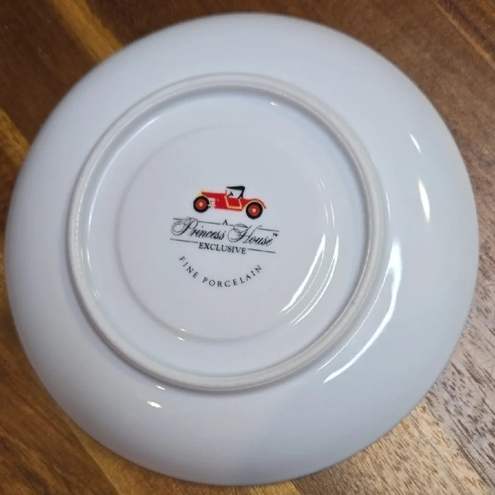 Princess House Porcelain Classic Car Saucer, Vista‎ Alegre Portugal, 6